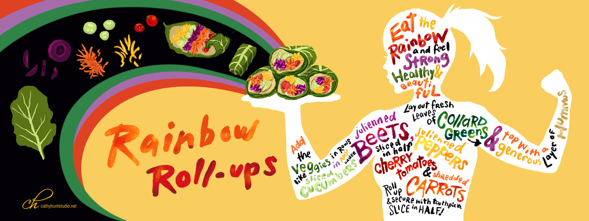 Rainbow Roll-ups by Cathy Hunt