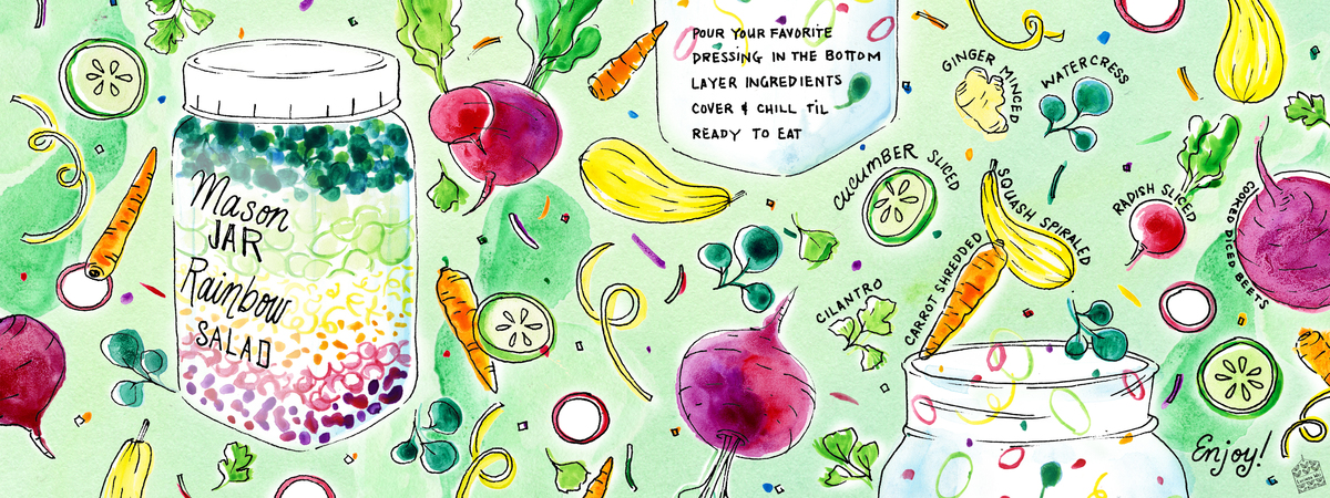 Mason Jar Rainbow Salad by Lucinda Wei Lucindawei tdac masonjarrainbowsalad