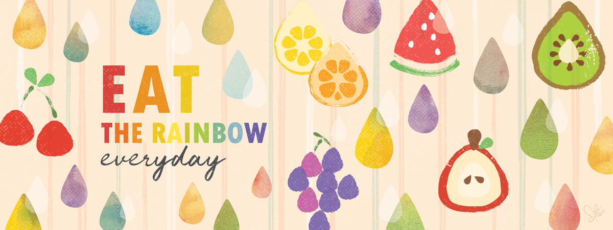 Rainbow Fruit Drops by Esther Tan