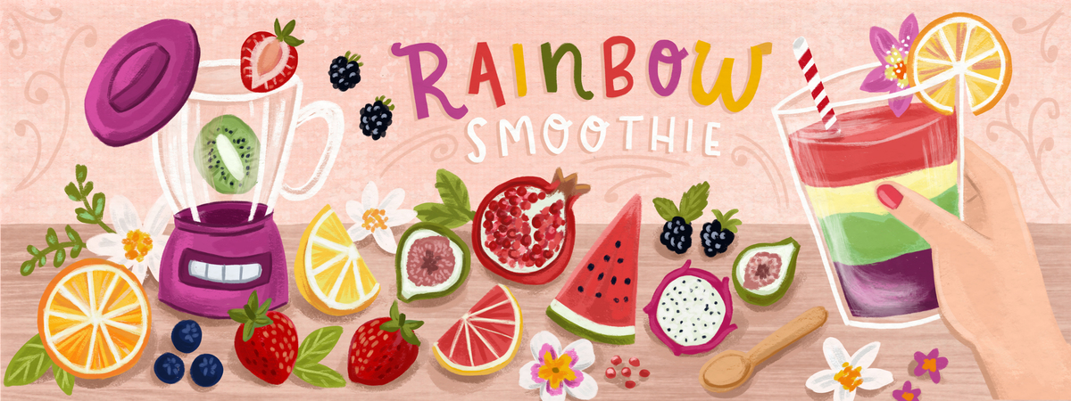 Rainbow Smoothie by Olivia Gibbs