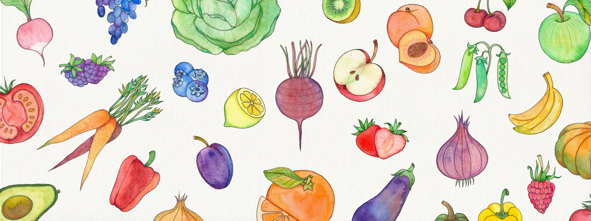 Eat the Rainbow: Rainbow Food by Mariya Paskovsky Illustration