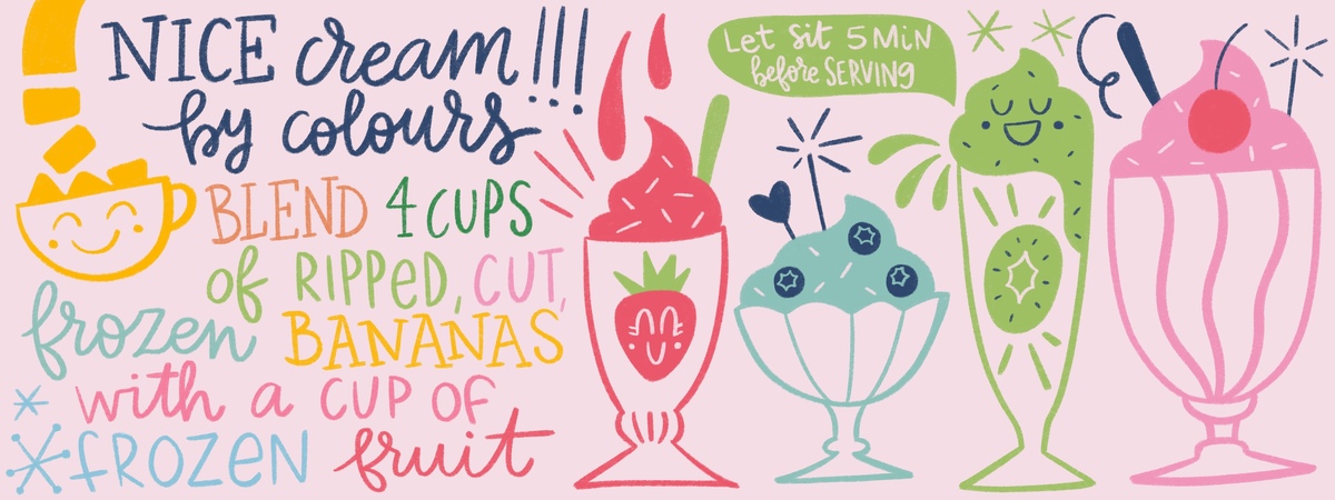 Nice cream by colours by Natalia González