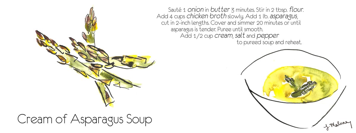 Cream of Asparagus Soup by Jackie Maloney
