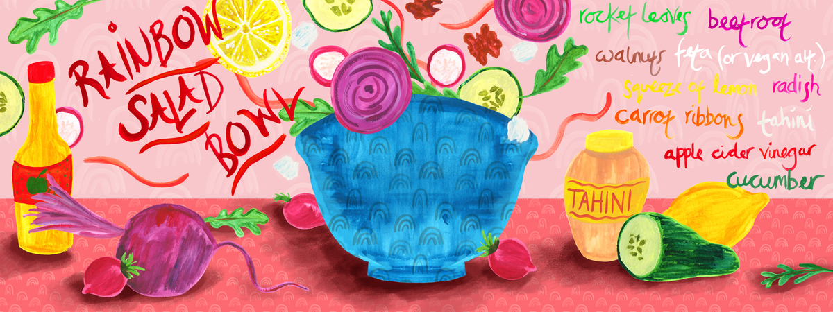 EAT THE RAINBOW: Rainbow Salad Bowl by Hollye