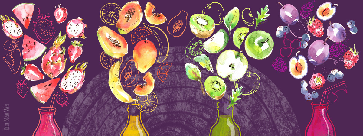 Dream Rainbow Smoothies by Ohn Mar Win