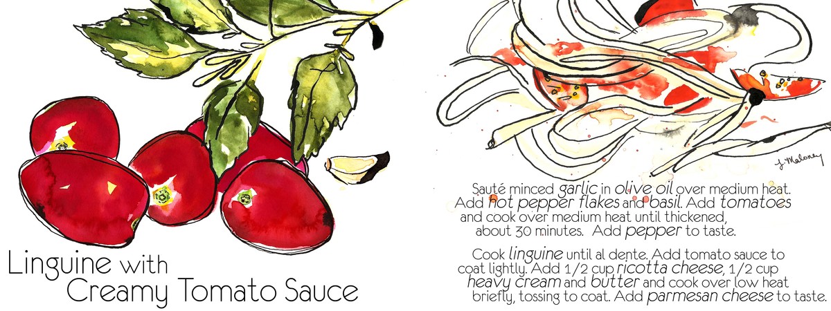Linguine With Creamy Tomato Sauce by Jackie Maloney