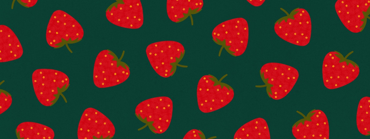 Eat the Rainbow • Strawberries by Veronica Galbraith