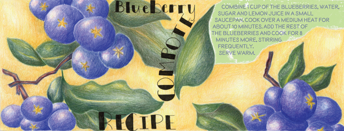 Blueberry Compote Recipe by Elliot Burr Resippyiiprint