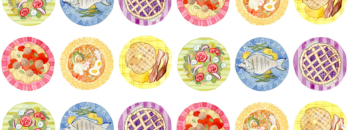 Rainbow Feast Pattern by Marika Chew