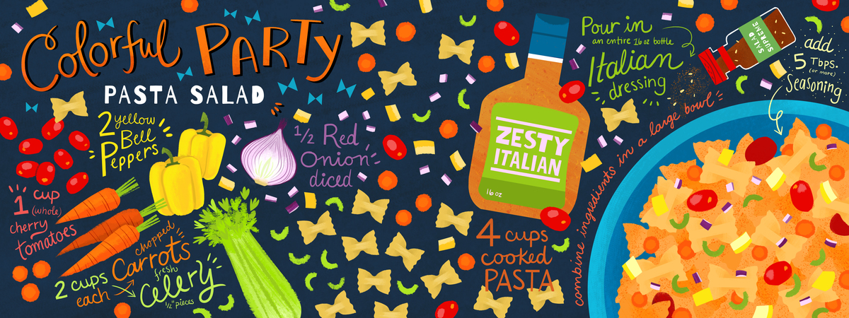Colorful Party Pasta Salad by Melanie Demmer