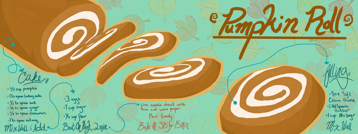 Pumpkin Roll by AnAwkwardOwl