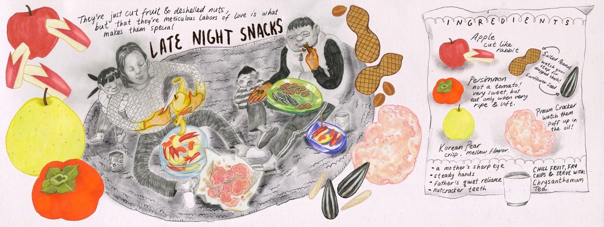Late Night Fruit & Snacks by Jayde Xu