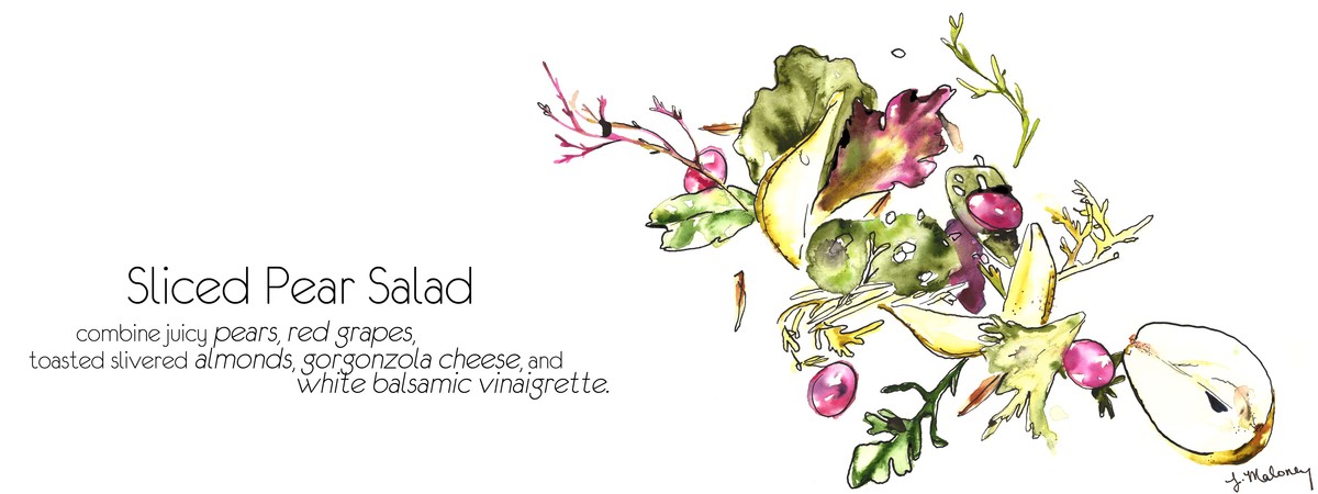 Sliced Pear Salad by Jackie Maloney
