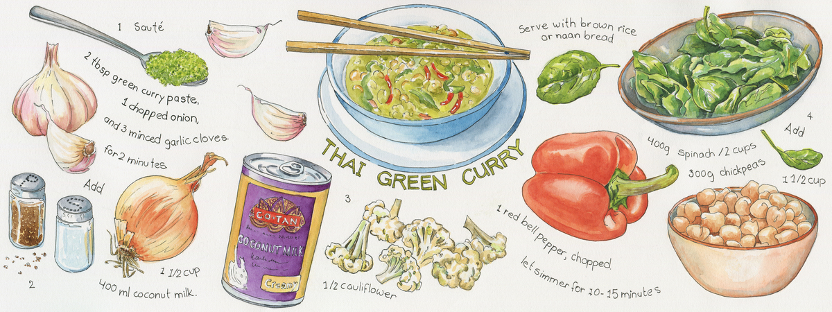 Thai green curry by Suzanne de Nies