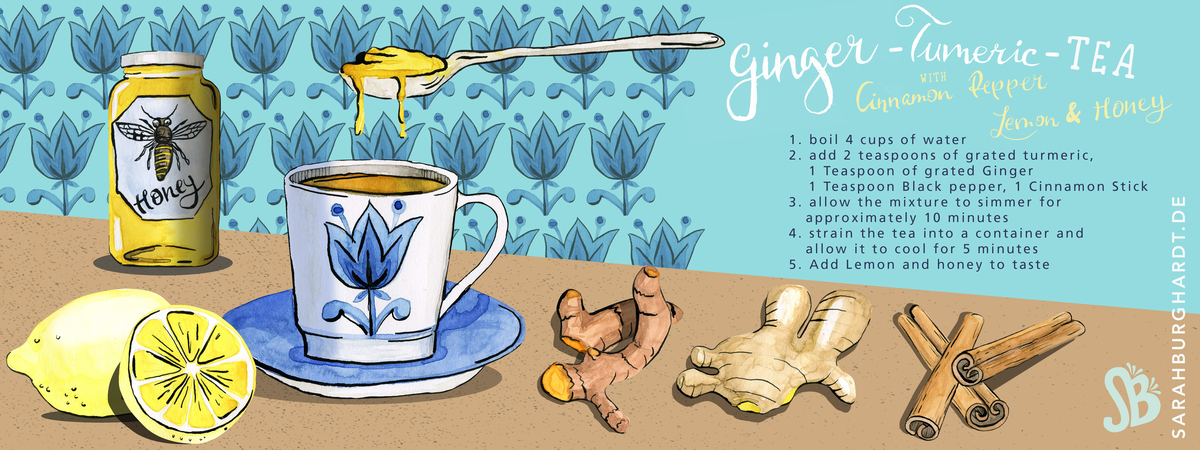 Tumeric - Ginger- Tea by Sarah Burghardt