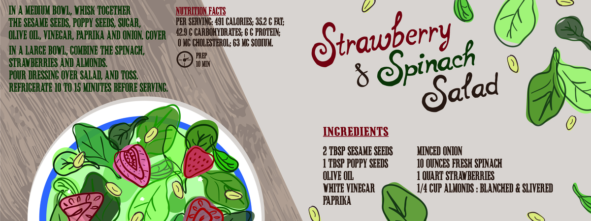 Strawberry & Spinach Salad by Alisa Alekseeva Recipe %d0%9c%d0%be%d0%bd%d1%82%d0%b0%d0%b6%d0%bd%d0%b0%d1%8f %d0%be%d0%b1%d0%bb%d0%b0%d1%81%d1%82%d1%8c 1