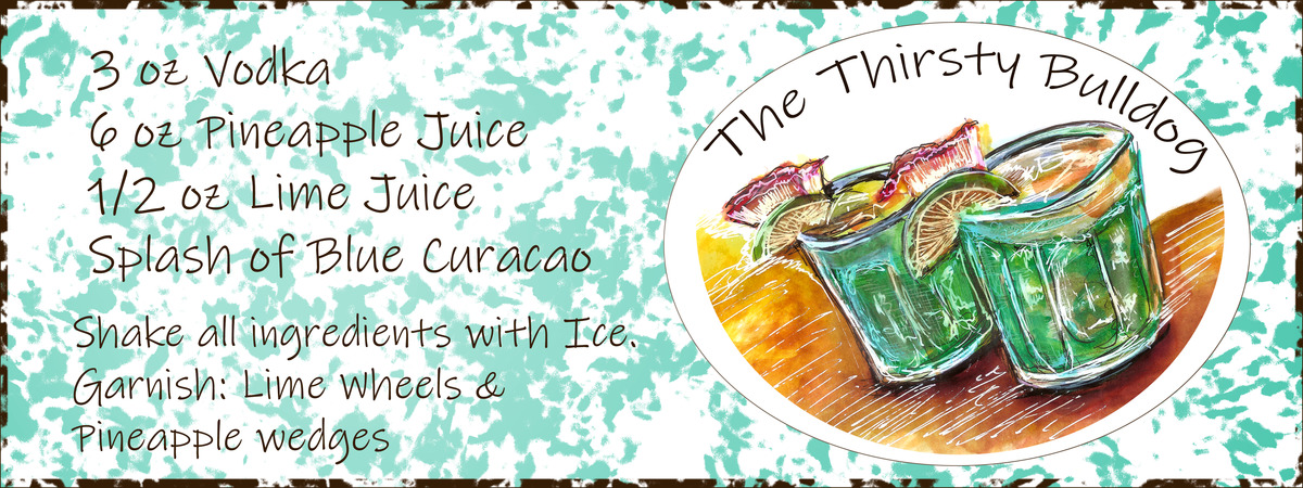 The Thirsty Bulldog Cocktail by Melissa Fouch Machowski