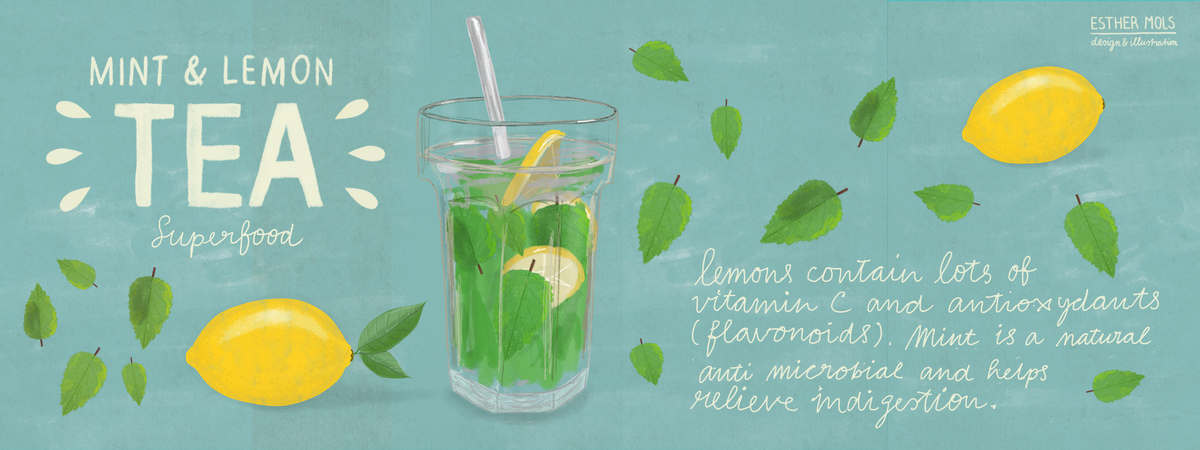 Mint & Lemon Tea by Esther Mols