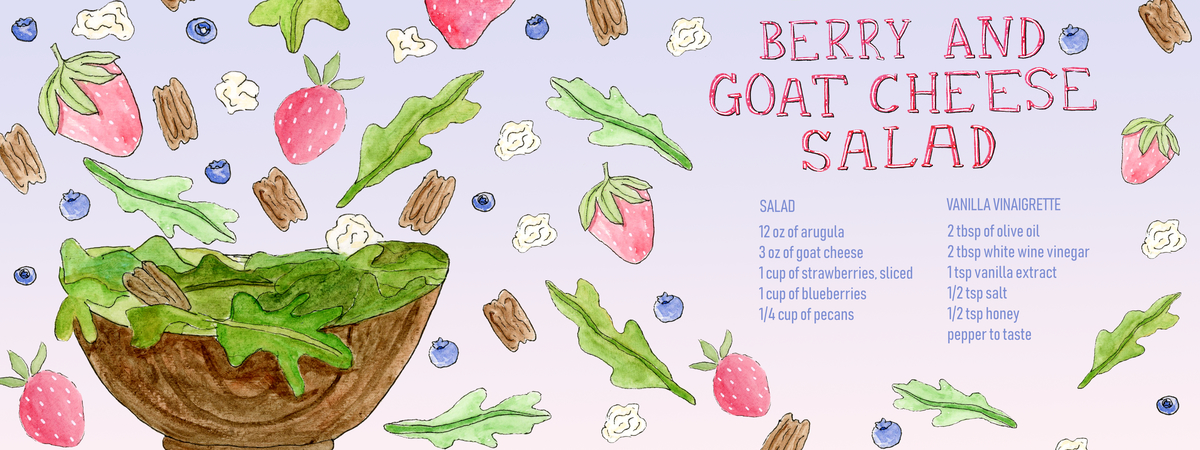 Berry and Goat Cheese Salad by Gillian Fournier