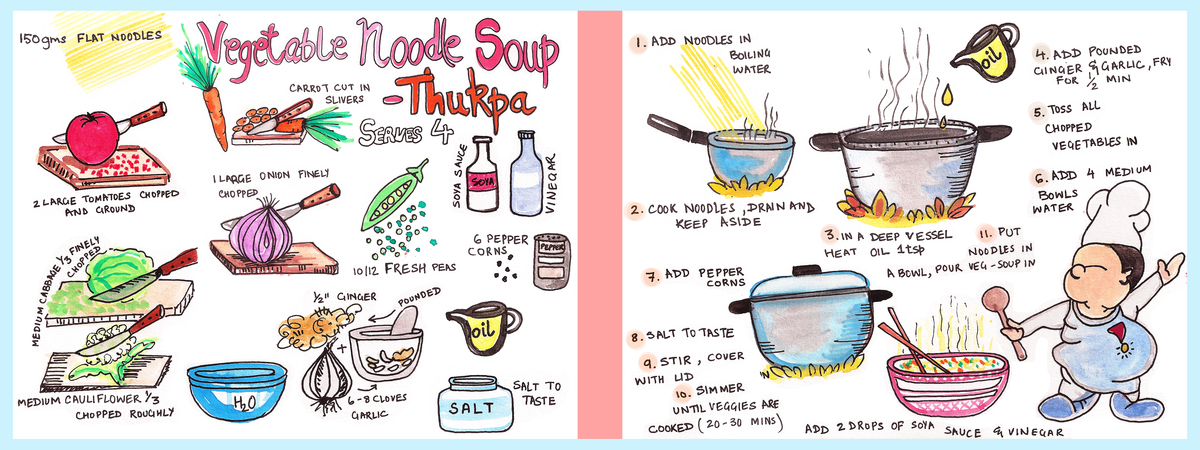 Vegetable Noodle Soup - Thukpa by Melo Anne