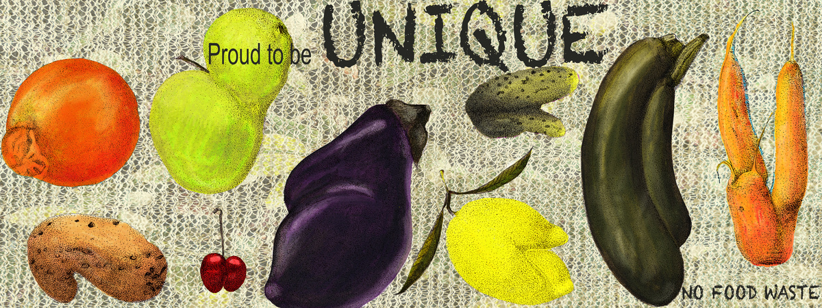 Proud to be UNIQUE - no Food Waste by Karen Cotting