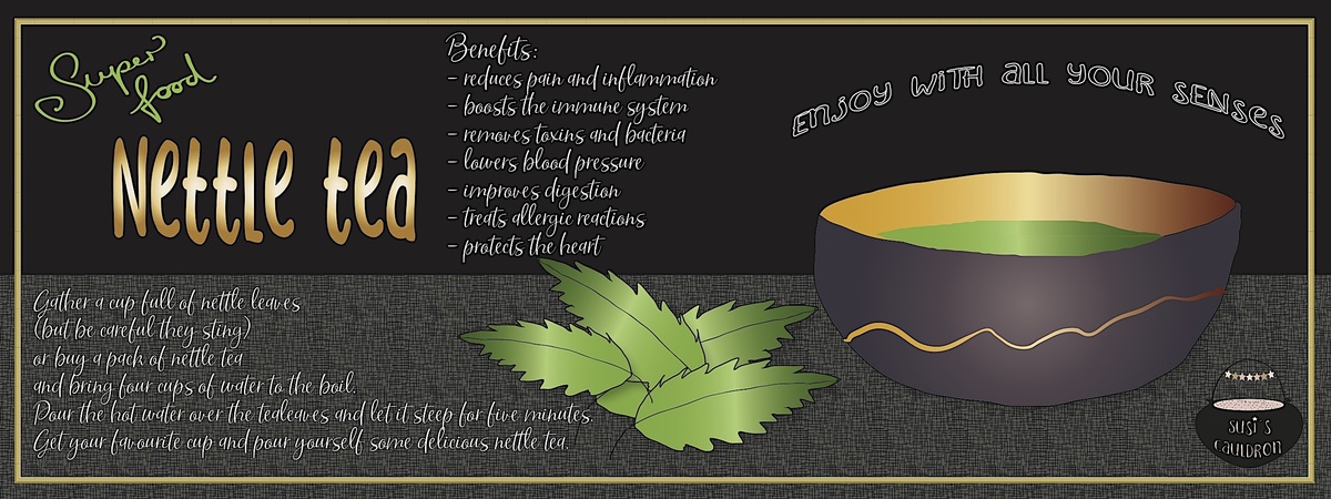 Tasty Nettle Tea by Susi Sanlier