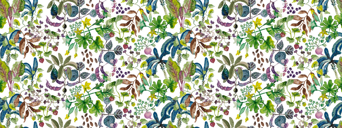 Super Food Garden in repeat by Taya T. Haught