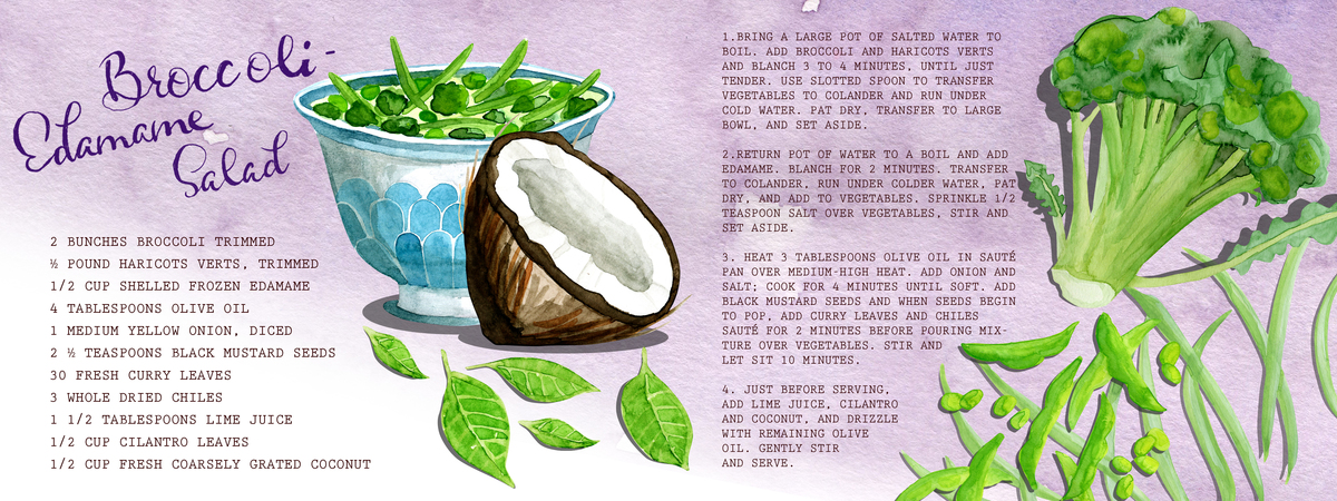 Broccoli Edamame Salad by Sarah Burghardt