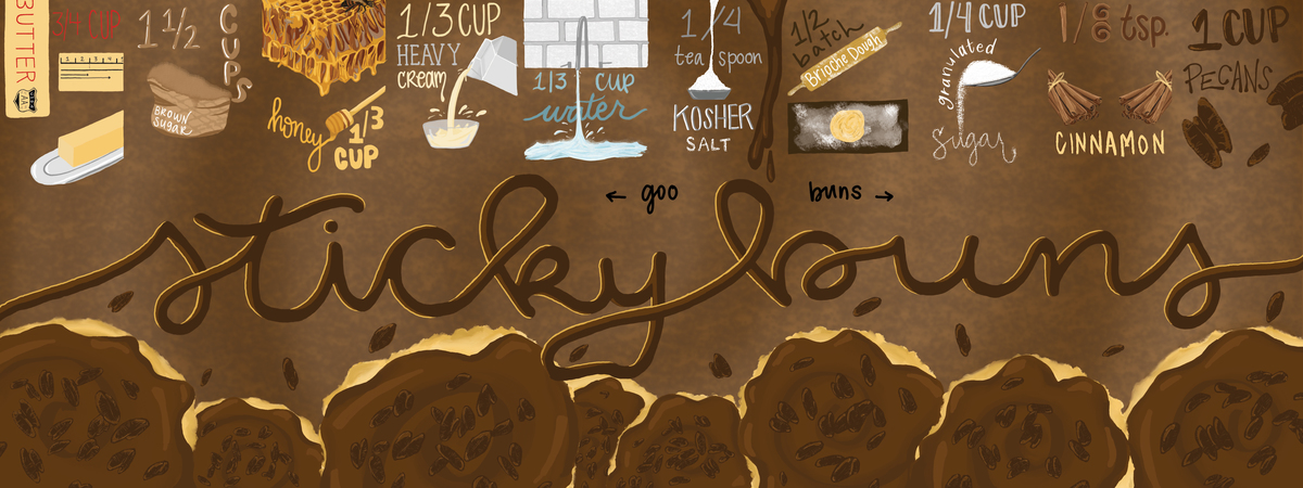 Sticky Buns by Delaney Wiggins