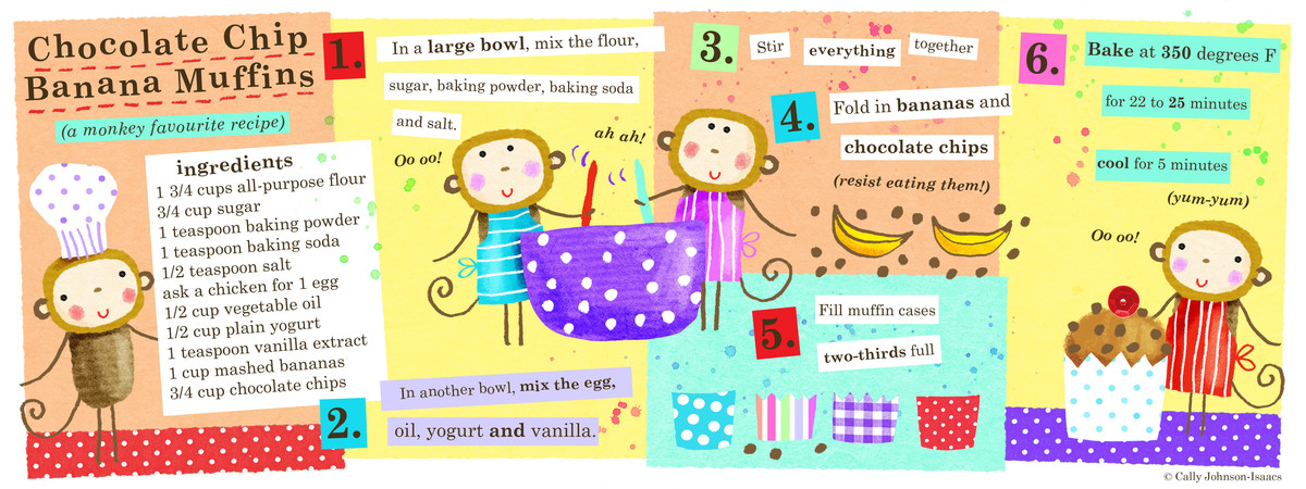 Chocolate Chip Banana Muffins by Cally Johnson-Isaacs