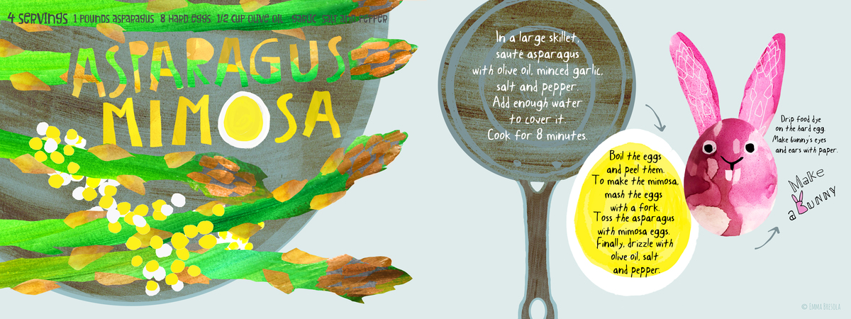 Asparagus Mimosa by Emma Bresola