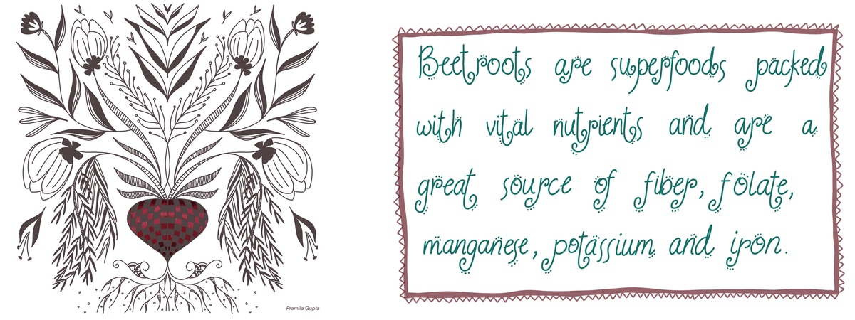 Floral Beetroot by Pramila Gupta