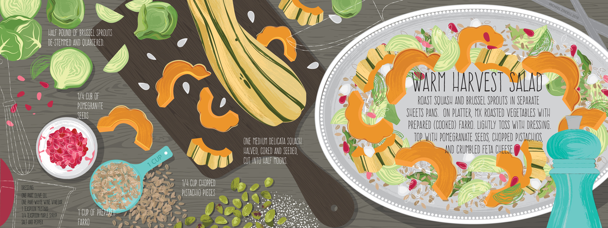 Warm Harvest Salad by Michael Zindell