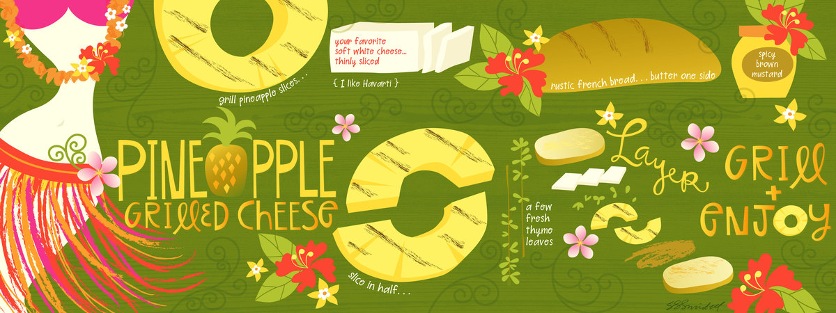 Pineapple Grilled Cheese by Salli S. Swindell