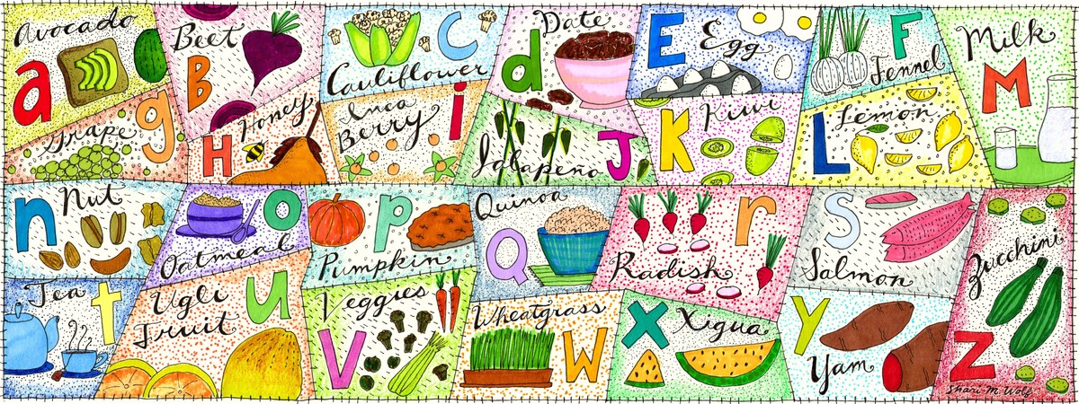 Abecedary Of Superfoods by Shari Wolf