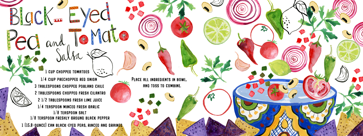 Black eyed Pea and Tomato Salsa by Farida Zaman