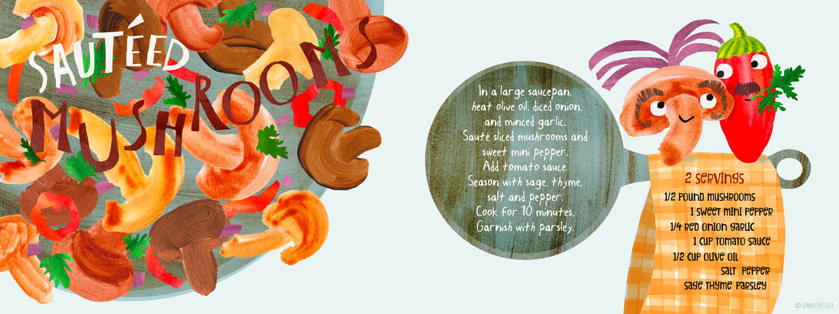 Sautéed Mushrooms by Emma Bresola