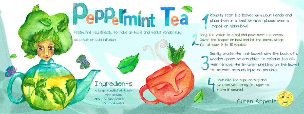 Peppermint Tea by Golnaz Vala