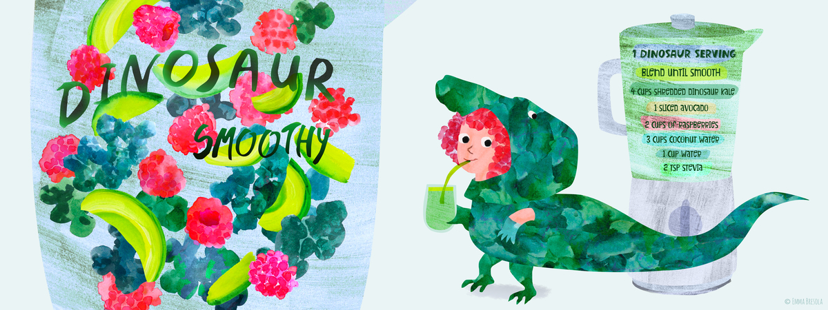 Dinosaur Smoothy by Emma Bresola