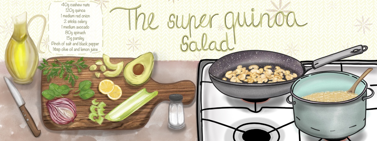 My fabulously super quinoa salad 🥗 ✨ by Csilla Szabó