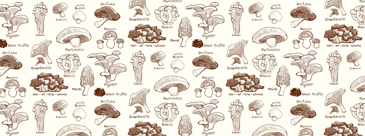 Super Mushrooms Pattern by Marika Chew