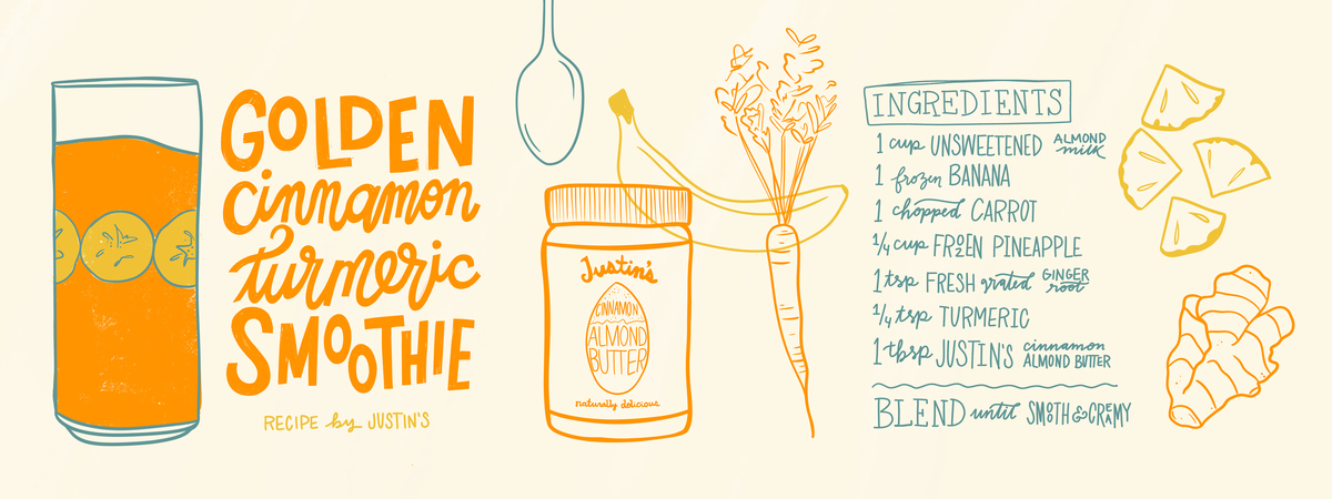 Golden Cinnamon Turmeric Smoothie by Jess Fimbel Willis