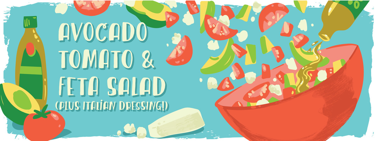 Avocado Tomato & Feta Salad by Courtney Mayo