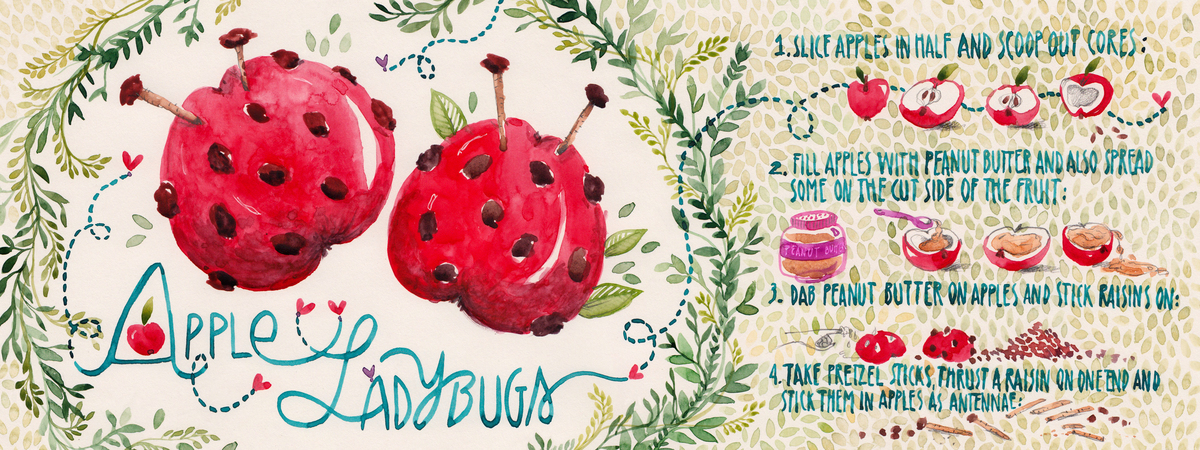 Apple Ladybugs by Madi Andronic