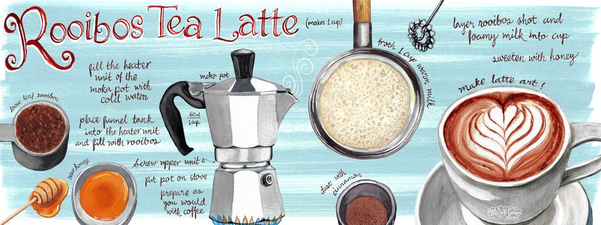 Rooibos Tea Latte by Michelle S. Carlos