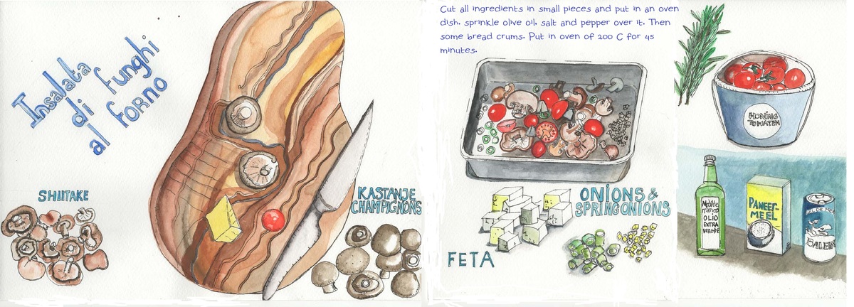 Insalata di funghi al forno by Dorine van der Vloodt