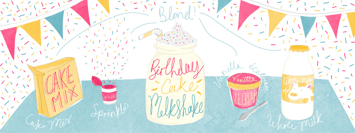 Birthday Cake Milkshake by Chelsea Holloway