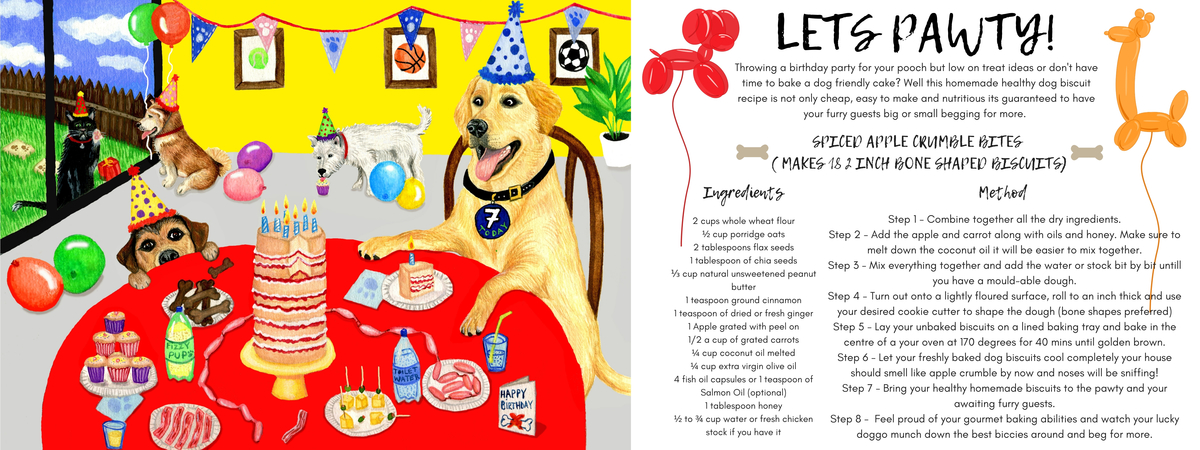 Lets Pawty by Tasmin Bassett Art