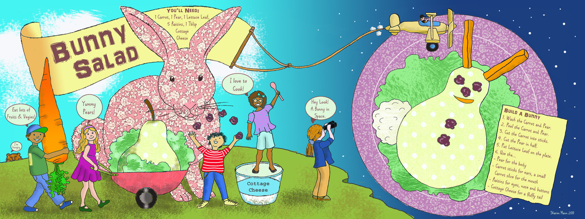 Bunny Salad by Sharon Mann