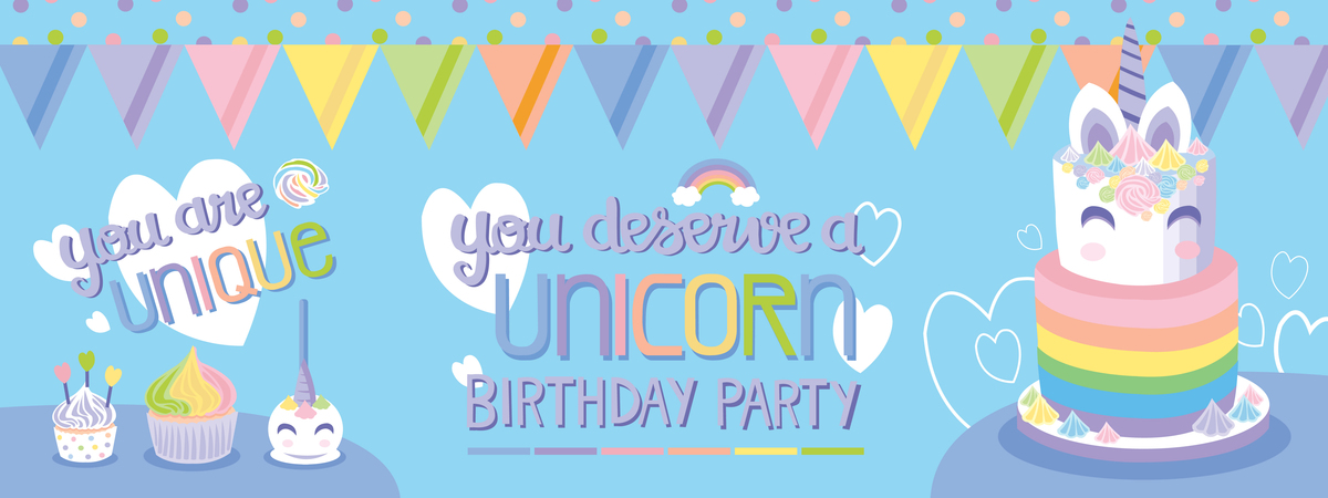 Unicorn Birthday party by Sara Tassan Mazzocco